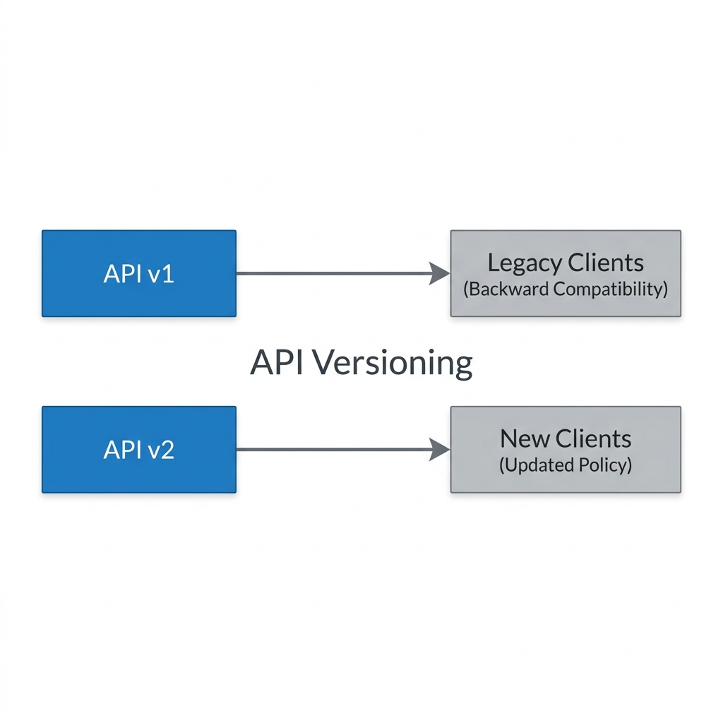 API 버전 관리 다이어그램